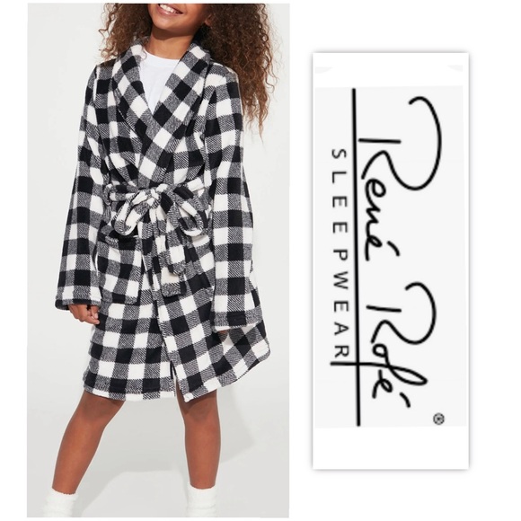 Essentials Rene Rome Rene Rofe | Intimates & Sleepwear | Rene Rofi Girls Mini Checkered Robe ...